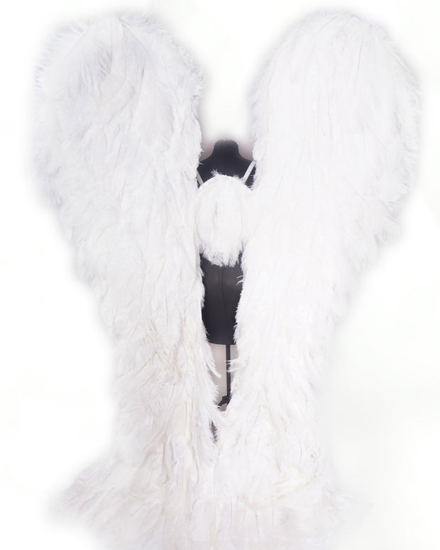 Handmade Custom Couture Ostrich Feather Angel Wings - Victoria's Secret Inspired